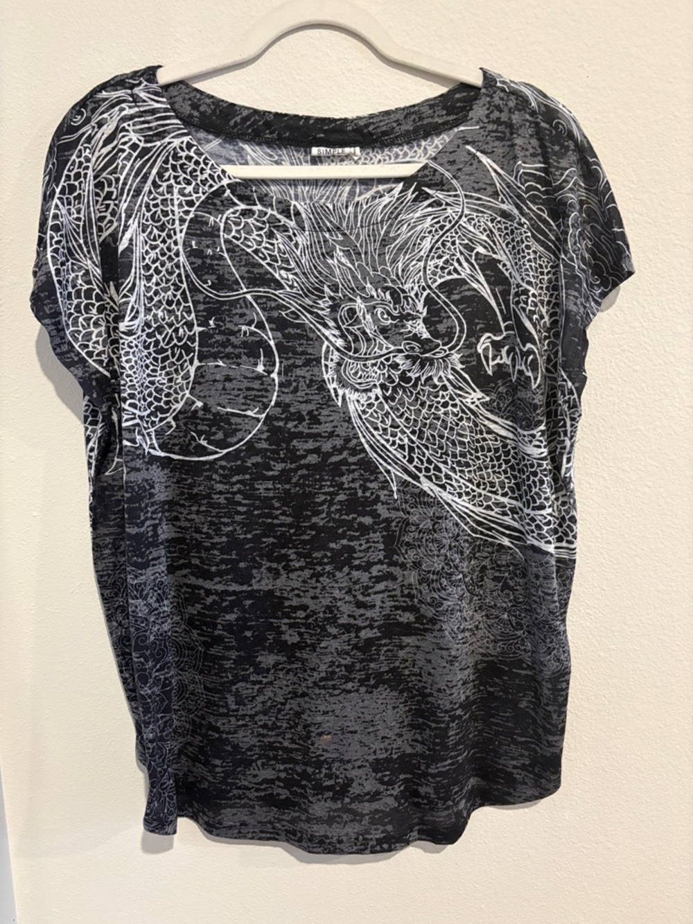 Dragon short sleeve blouse